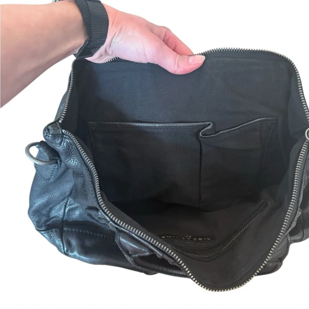 Vintage Helene Satchel in Black Leather - Picture 6 of 7